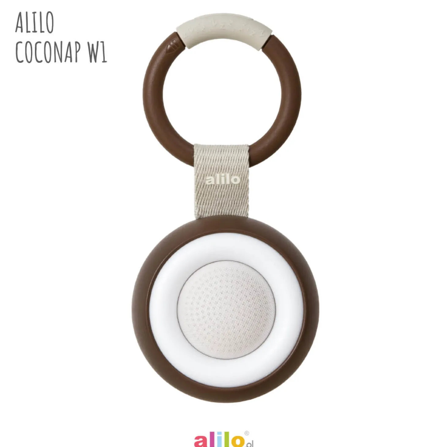 Alilo CocoNap W1 - odtwarzacz MP3 i lampka do karmienia - kokos