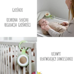 Alilo CocoNap W1 - odtwarzacz MP3 i lampka do karmienia - awokado
