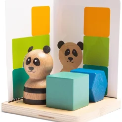 Łamigłówka 3D PANDA, drewniana gra edukacyjna