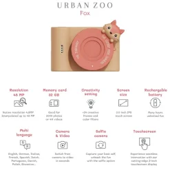 Aparat cyfrowy dla dzieci Urban Zoo - Fox