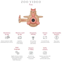 Aparat cyfrowy z kamerą dla dzieci Zoo Video - Fox