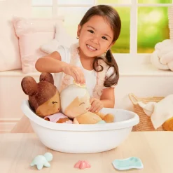 Bath Doll - lalka przytulanka do kąpieli - szatynka, wersja bez ręczniczka