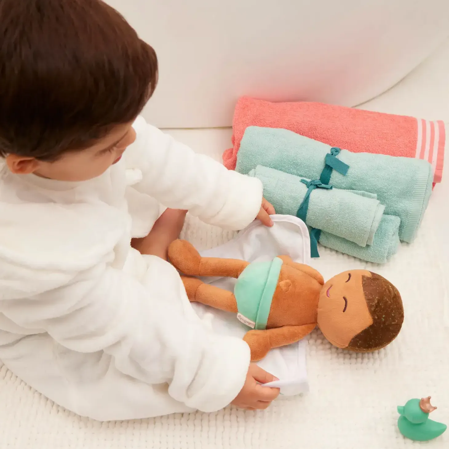 Bath Doll Lulla Baby - lalka przytulanka do kąpieli - chłopiec szatyn