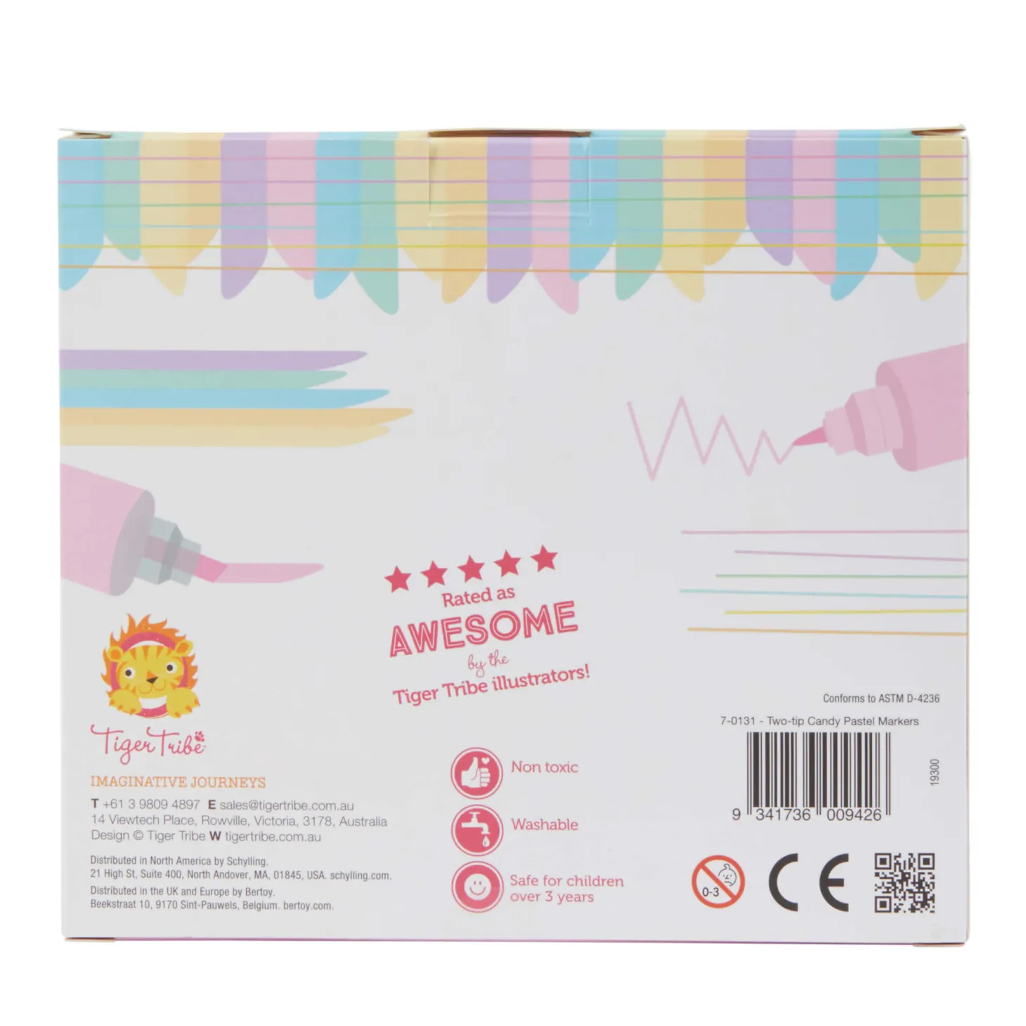 Cukierkowe Flamastry Pastelowe