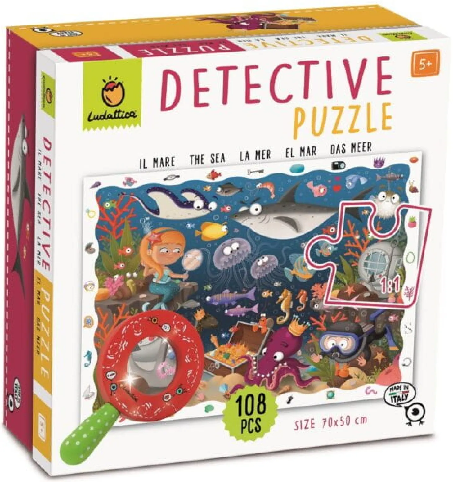 DETECTIVE PUZZLE - puzzle, gra detektywistyczna - MORSKIE GŁĘBINY