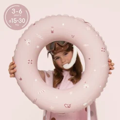 Dmuchane koło do pływania dla dzieci 3-6 lat (15-30 kg) - różowe