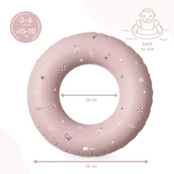 Dmuchane koło do pływania dla dzieci 3-6 lat (15-30 kg) - różowe