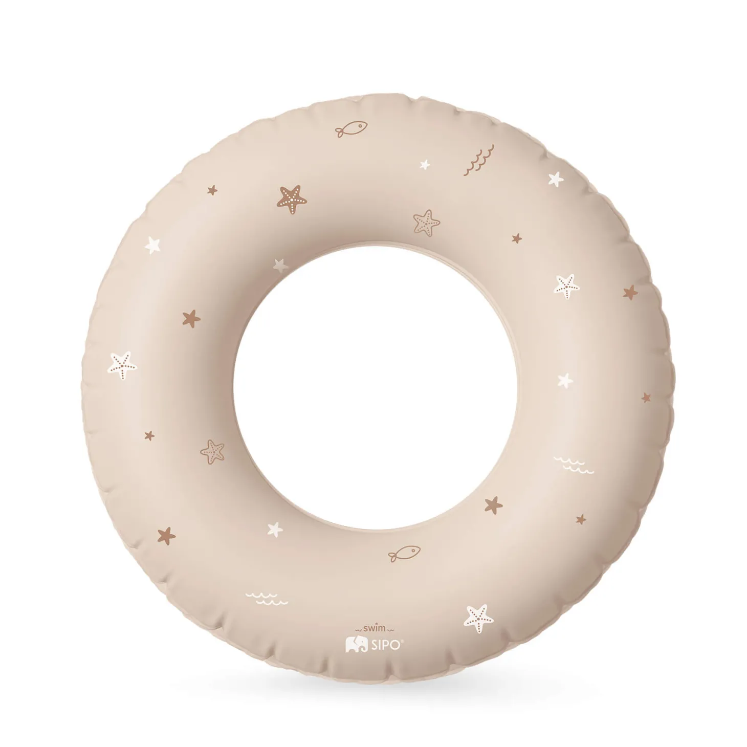 Dmuchane koło do pływania dla dzieci 3-6 lat (15-30 kg) - beżowe
