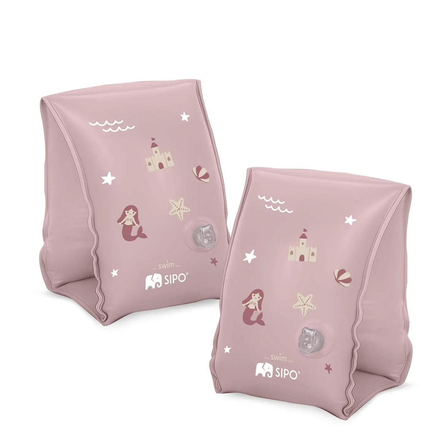 Dmuchane rękawki do pływania dla dzieci 3-6 lat (15-30 kg) - różowe