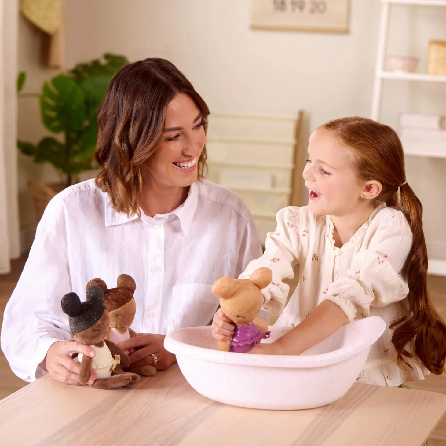 Doll Bundle - Trio laleczek kąpielowych z koszykiem