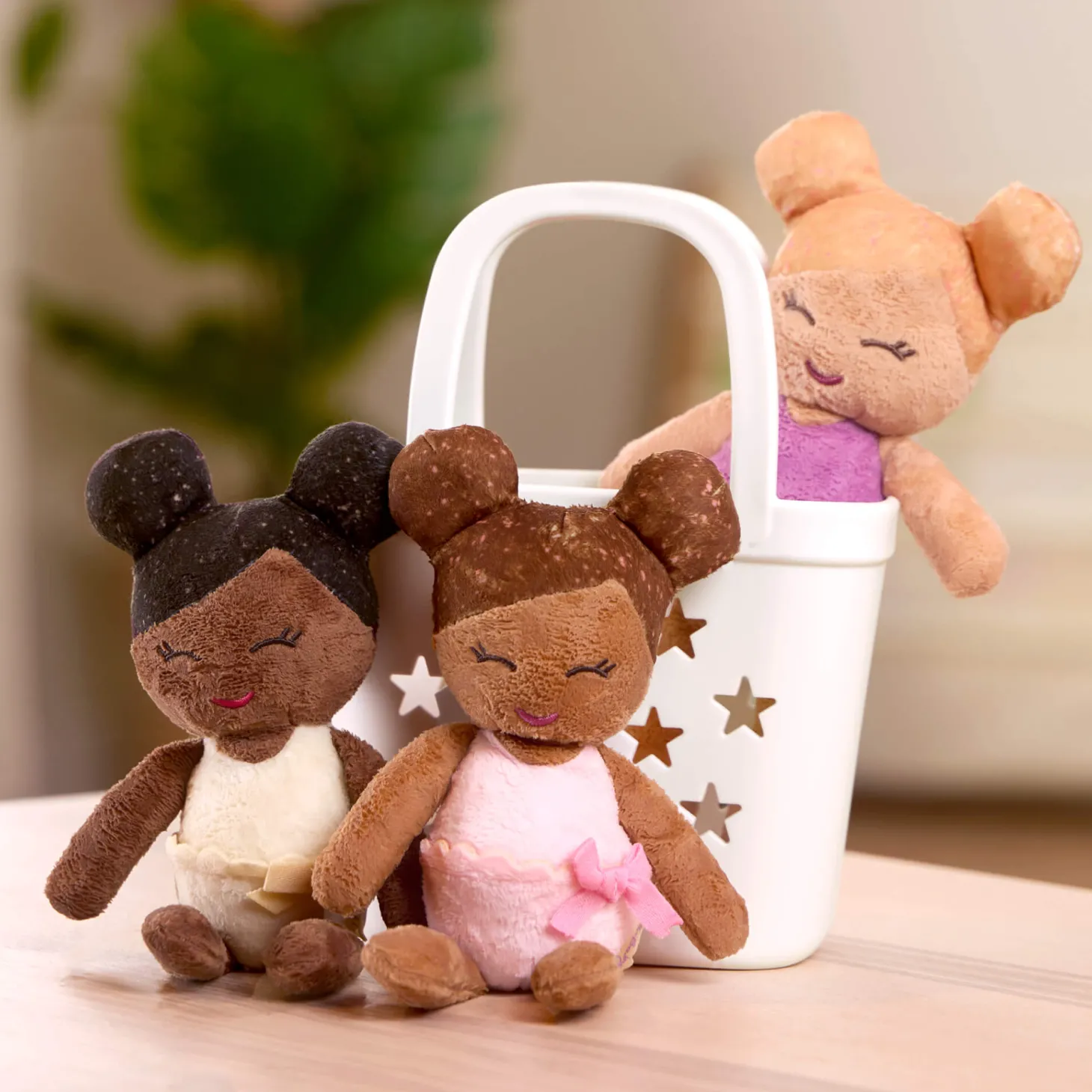 Doll Bundle - Trio laleczek kąpielowych z koszykiem