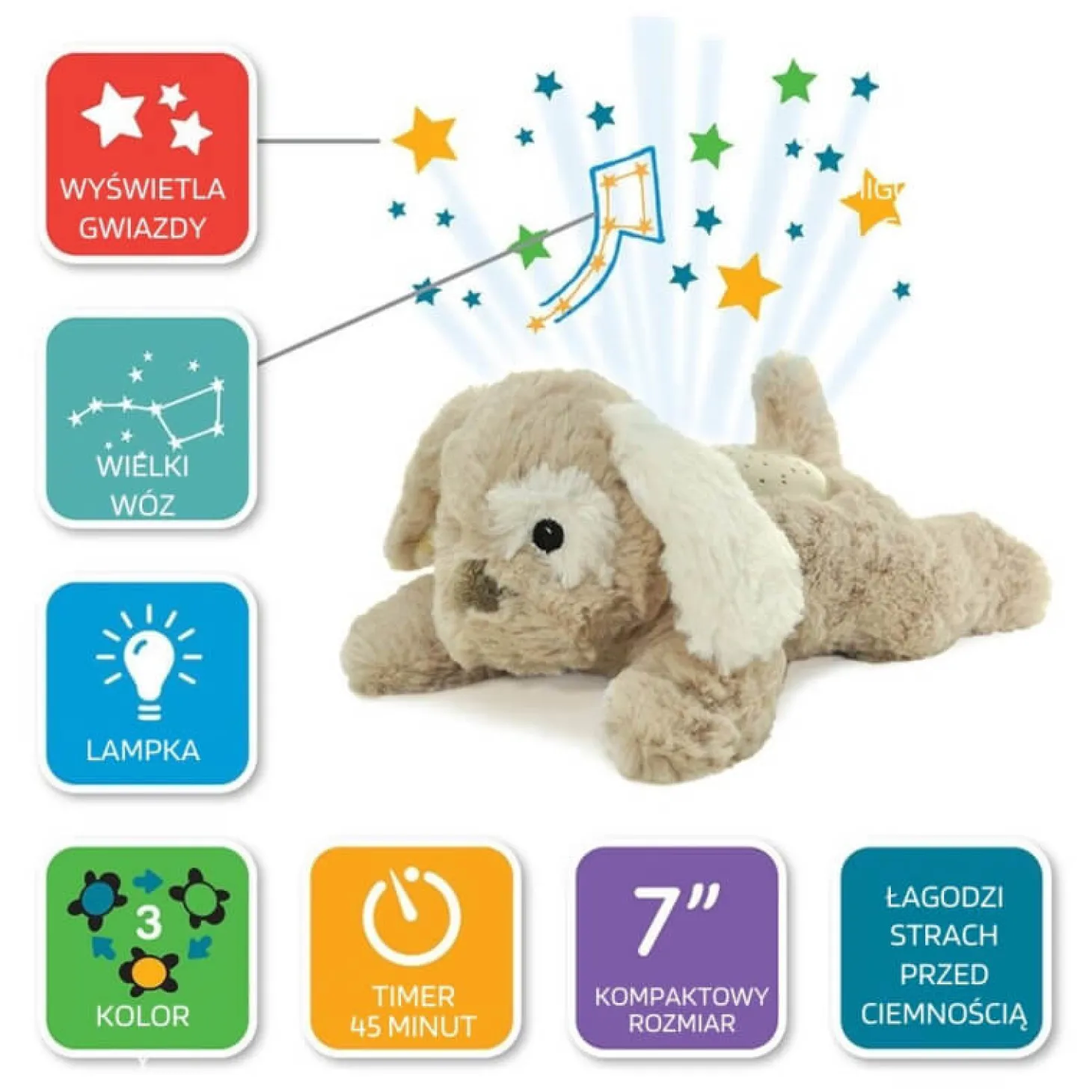 Dream Buddies - Lampka nocna Piesek Patch