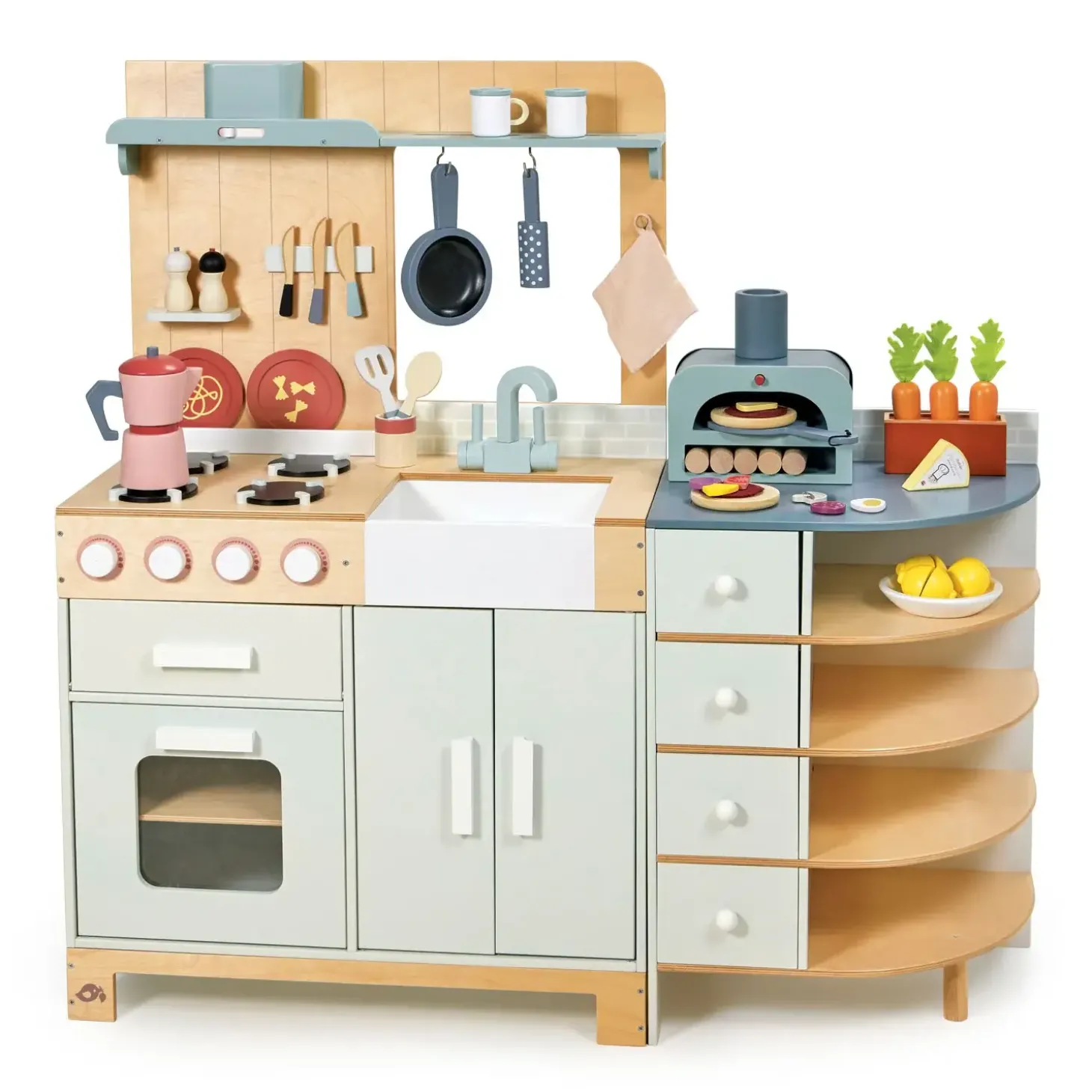 Drewniana kuchnia XXL z piekarnikiem La Fiamma Grand Kitchen