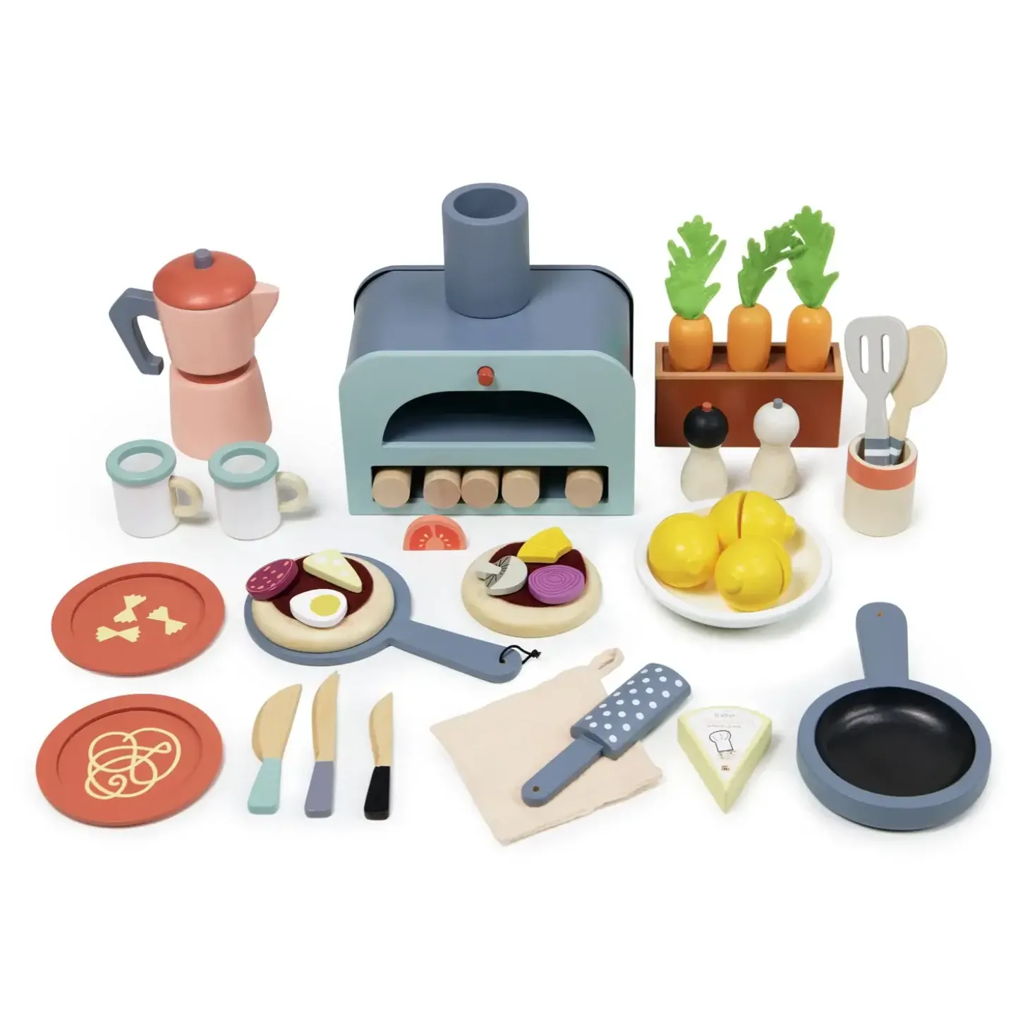 Drewniana kuchnia XXL z piekarnikiem La Fiamma Grand Kitchen