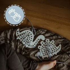 Drewniana przeplatanka - Dinozaur Maks