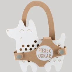 Drewniana przeplatanka - Pies Oskar