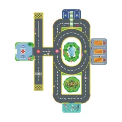 Drewniana układanka 3D MIASTO CRAZY MOTORS