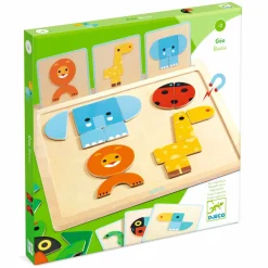 Drewniana układanka magnetyczna GEO BASIC