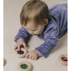 Drewniana zabawka sensoryczna Donut Calm - zielony