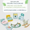 Drewniane meble do domku dla lalek - pokój dziecięcy