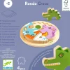 Drewniane okrągłe puzzle RONDO CROCO