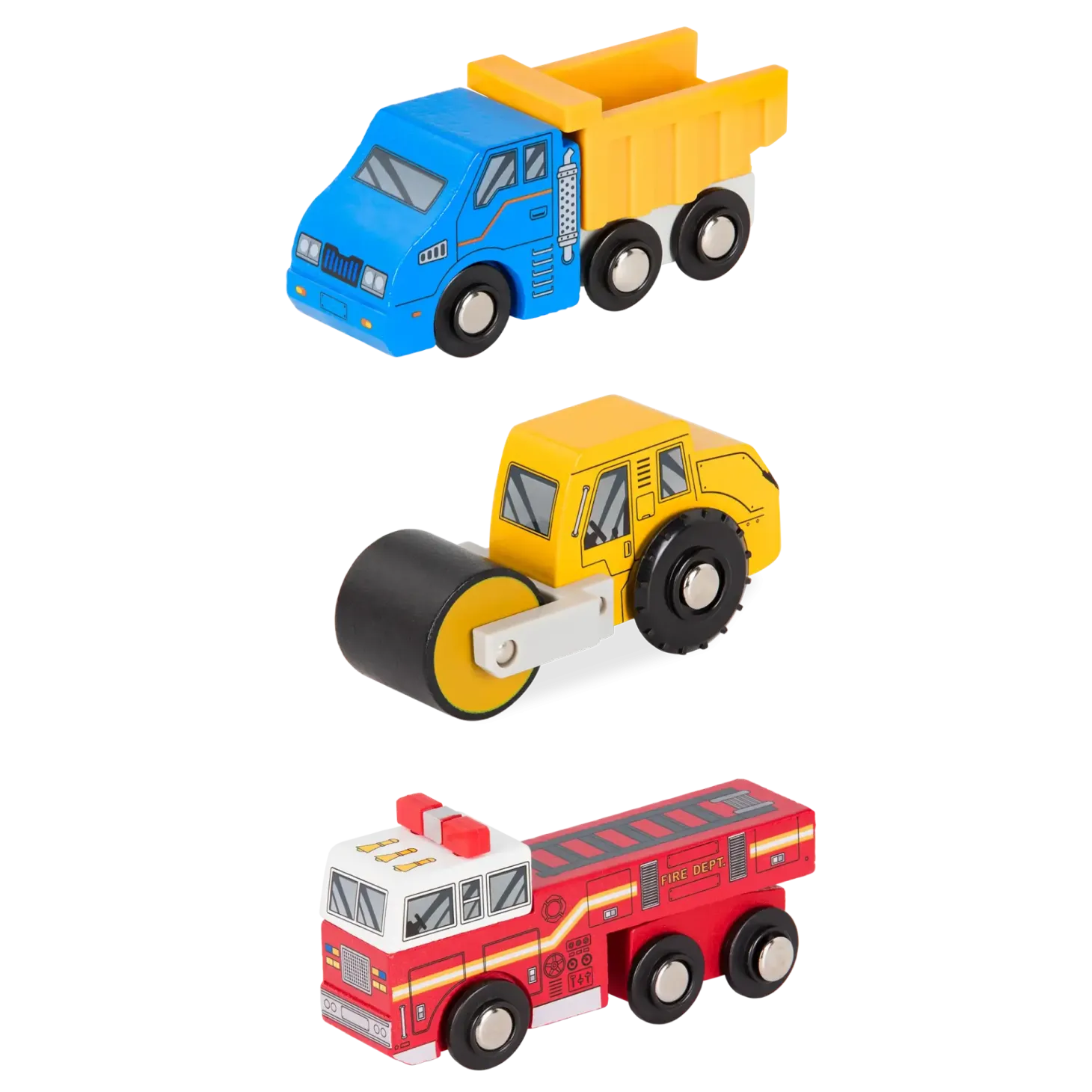 Drewniane pojazdy Wooden Vehicles, zestaw z samolotem