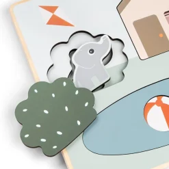 Drewniane puzzle warstwowe Deer Friends