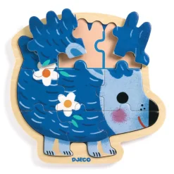 Drewniane puzzle w ramce JEŻ