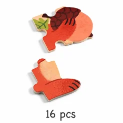 Drewniane puzzle w ramce WIEWIÓRKA