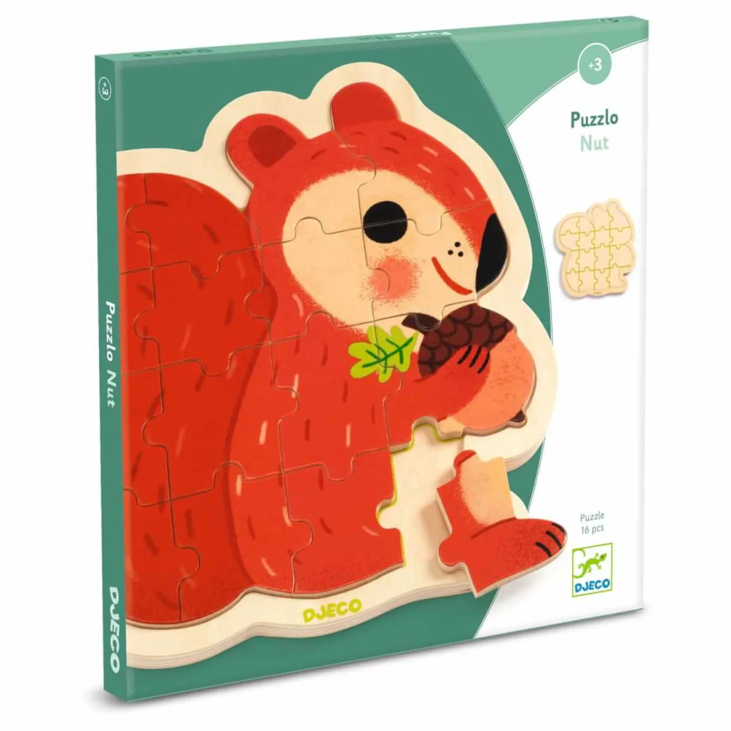 Drewniane puzzle w ramce WIEWIÓRKA