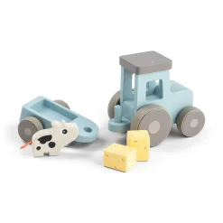 Drewniany Traktor z Krówką Dotti Tiny Farm