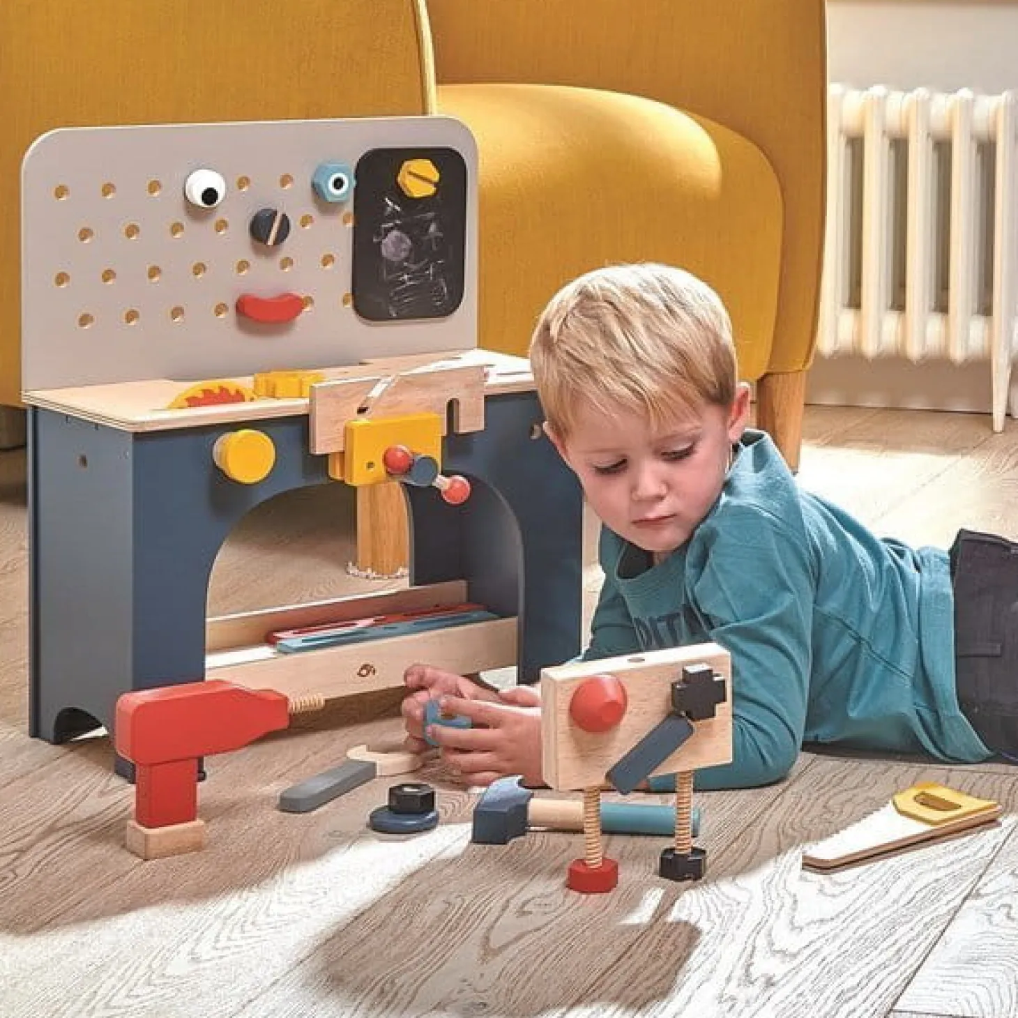 Drewniany zestaw majsterkowicza, warsztat