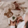 Dziergany królik z wełny alpaki - Santa's Crew