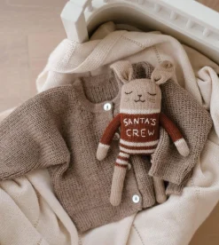Dziergany królik z wełny alpaki - Santa's Crew