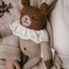 Dziergany miś z wełny alpaki - oat pyjamas