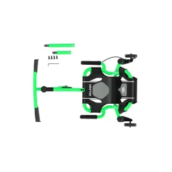 EzyRoller Drifter X Pojazd gokart napędzany nogami driftingowy 4-12 lat - Lime green