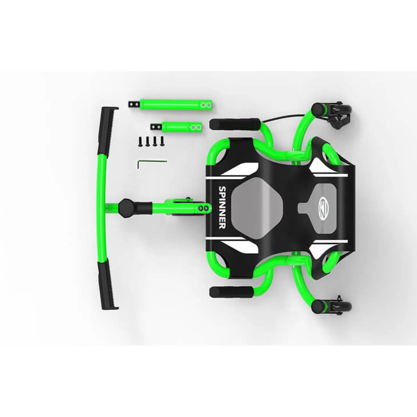 EzyRoller Spinner X Pojazd gokart napędzany nogami z funkcją 360° 4-12 lat - Green