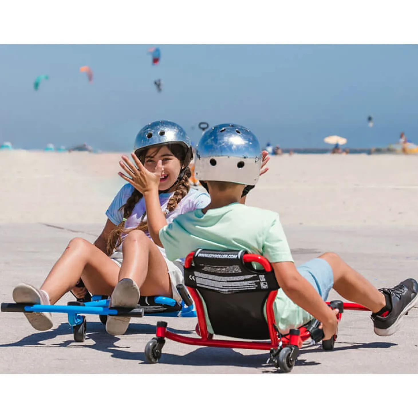 EzyRoller Spinner X Pojazd gokart napędzany nogami z funkcją 360° 4-12 lat - Pink