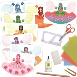 Fairy art Atelier – zestaw kreatywny z WRÓŻKAMI – sztuka zdobienia bibułką