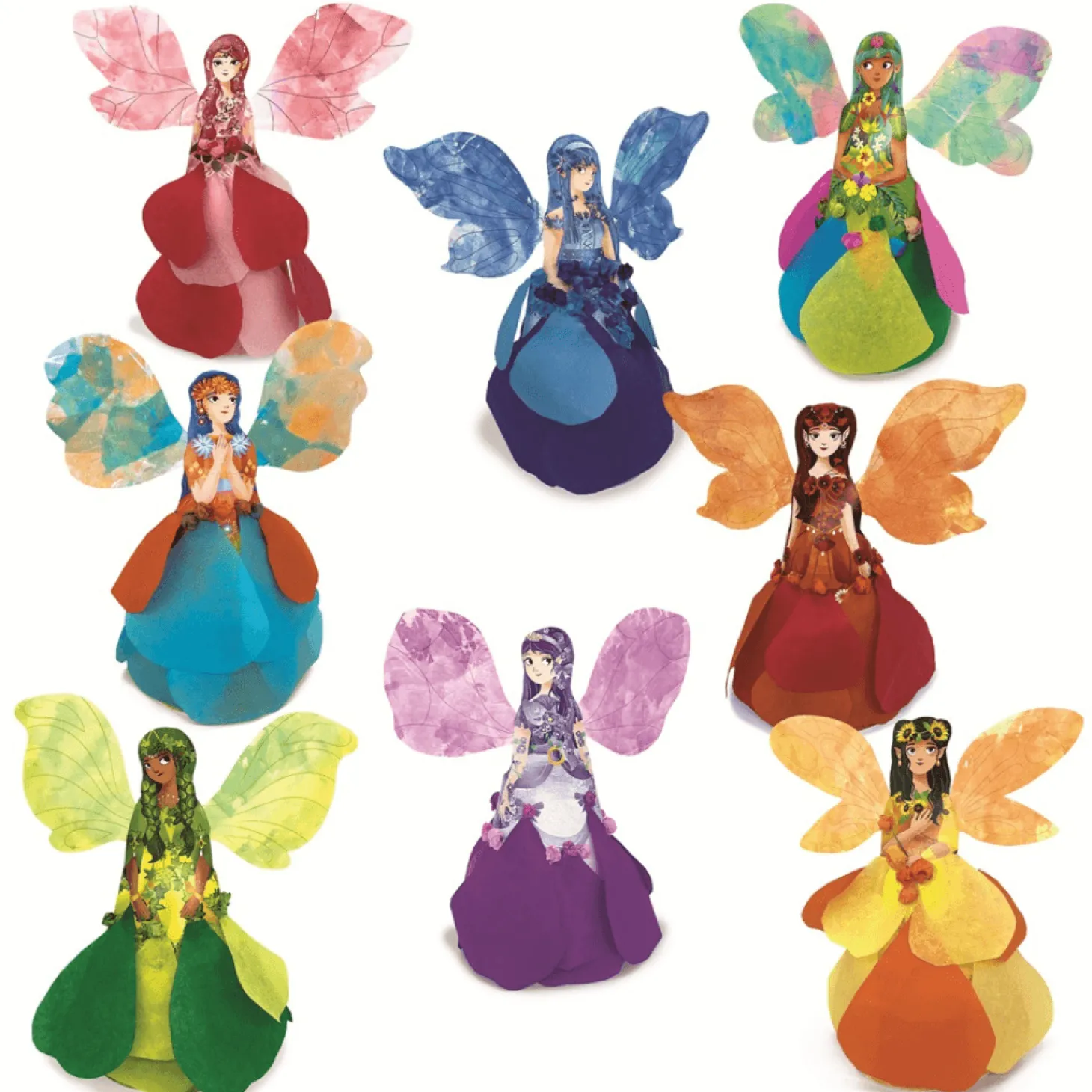 Fairy art Atelier – zestaw kreatywny z WRÓŻKAMI – sztuka zdobienia bibułką