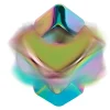Fidget Cube Spinner - Wielokolorowy, Metaliczny