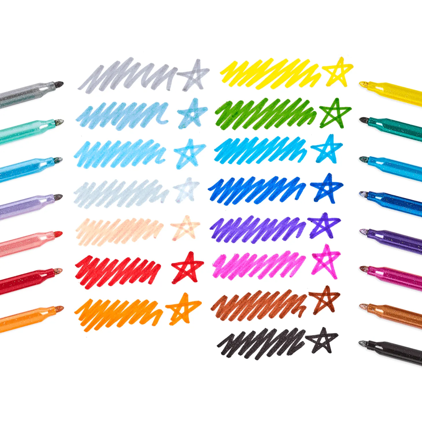Flamastry Brokatowe Rainbow Sparkle - 15szt.