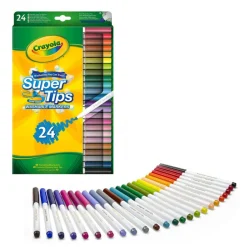 Flamastry mazaki dla dzieci zmywalne Super Tips, 24szt.