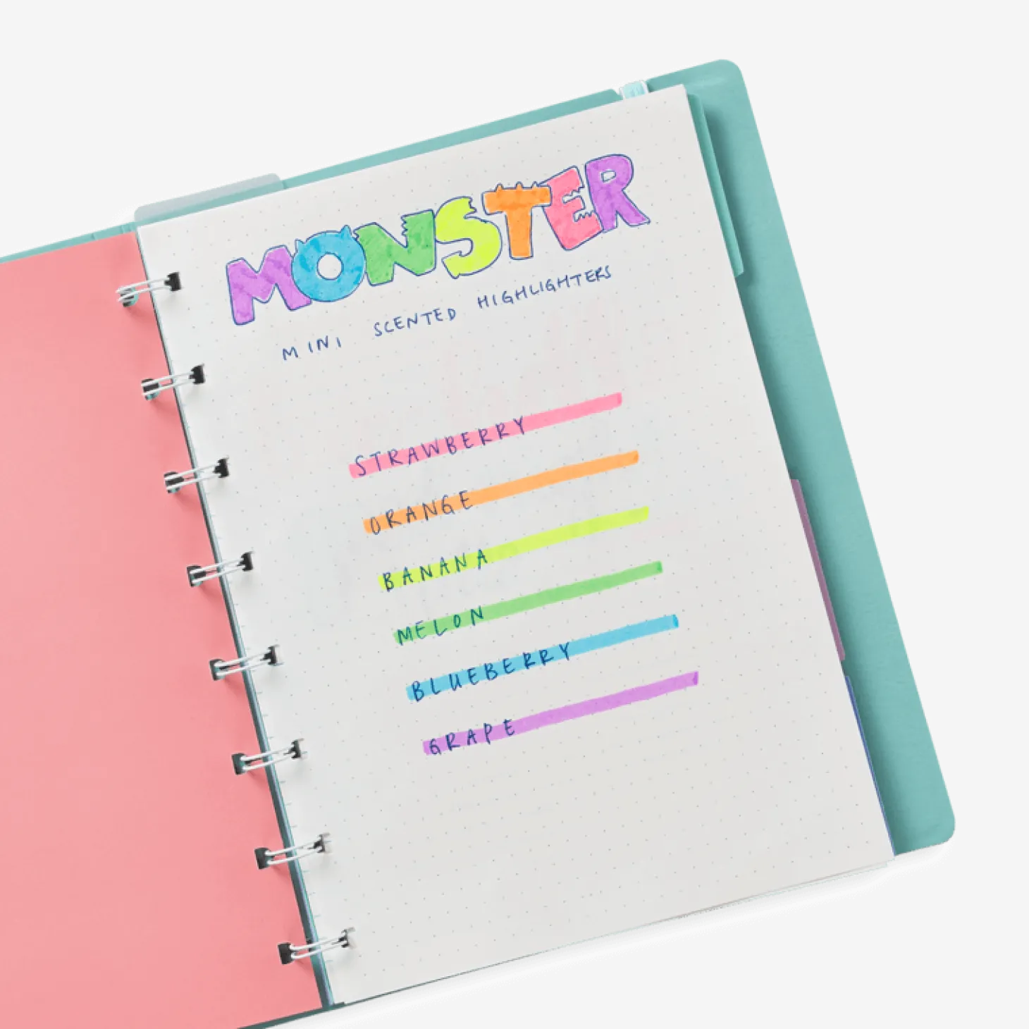 Flamastry Pachnące Neonowe Mini Małe Potworki, Monster