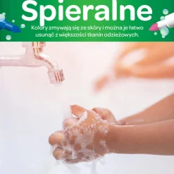 Flamastry stożkowe dla dzieci zmywalne Mini, 14szt.