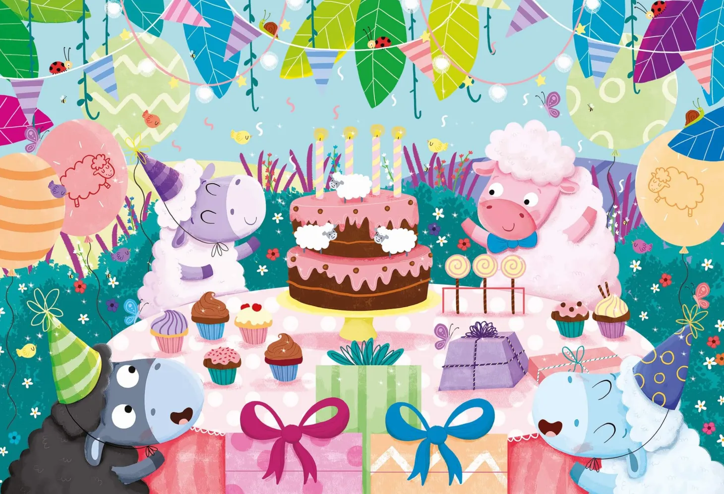 GIGANT PUZZLE - puzzle podłogowe - URODZINY - HAPPY BIRTHDAY!
