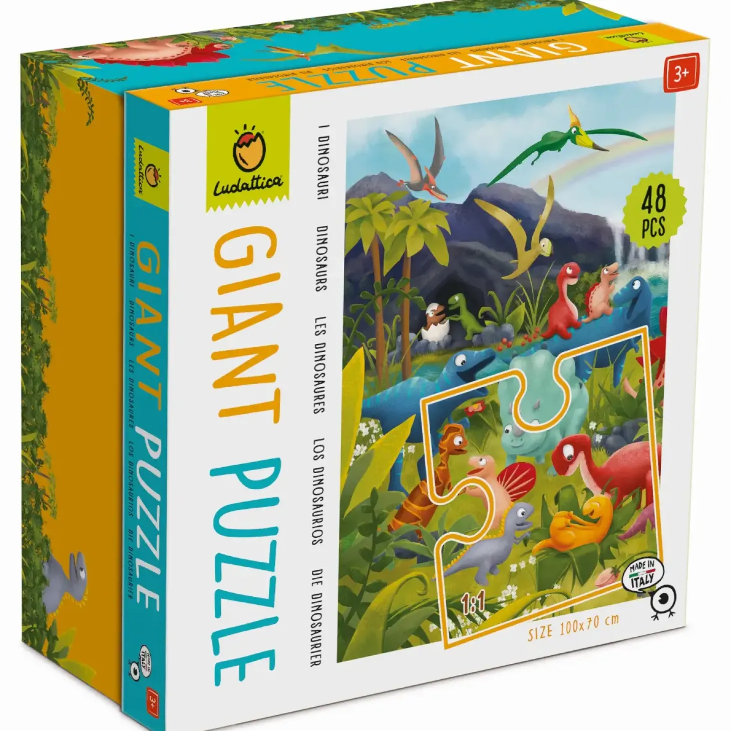 GIGANT PUZZLE – puzzle podłogowe – DINOZAURY