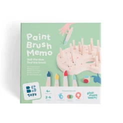 Gra memory Kolorowe Pędzle z kostką 4+
