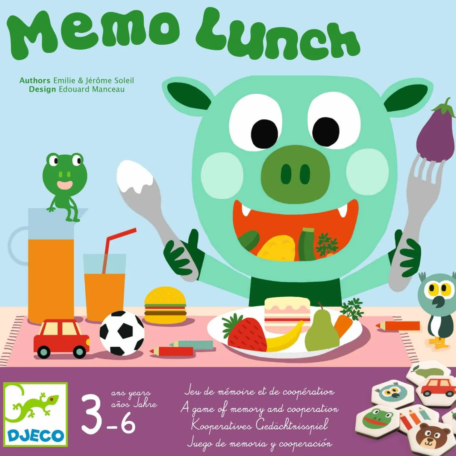 Gra pamięciowa MEMO LUNCH 3+