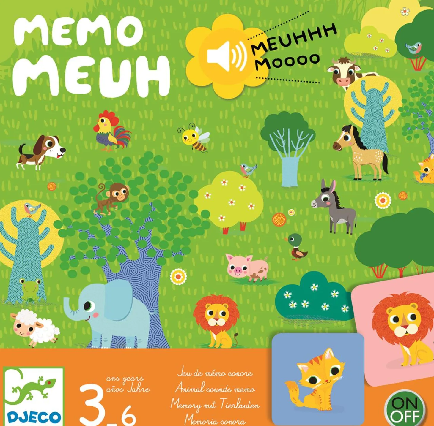 Gra planszowa MEMO MEUUUH z dźwiękiem